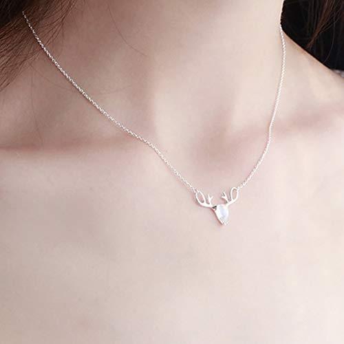 【並行輸入品】MileHouse Fashion Necklace for Women Girls，Fashion Faux Moonston_4