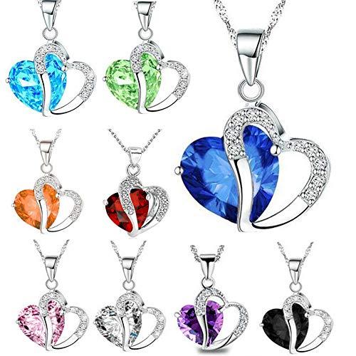 【並行輸入品】Fashion Necklace for Women Girls，Fashion Hollow Multicolor Heart_7
