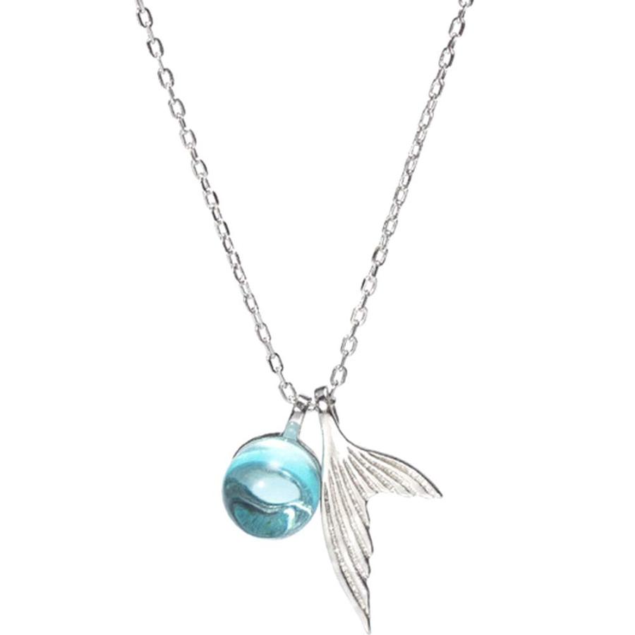 【並行輸入品】MileHouse Fashion Necklace for Women Girls，Mermaid Fish Tail Pen_2