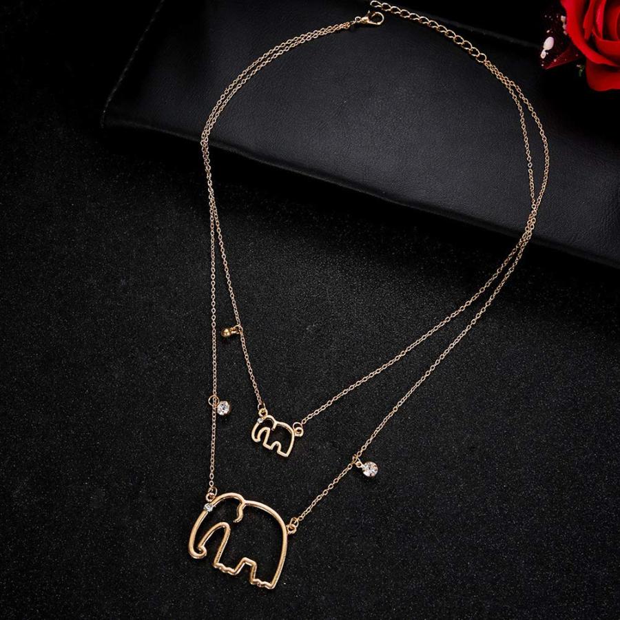 【並行輸入品】MileHouse Fashion Necklace for Women Girls，Fashion Double Layers_3