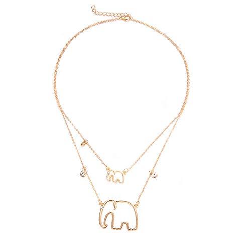 【並行輸入品】MileHouse Fashion Necklace for Women Girls，Fashion Double Layers_7