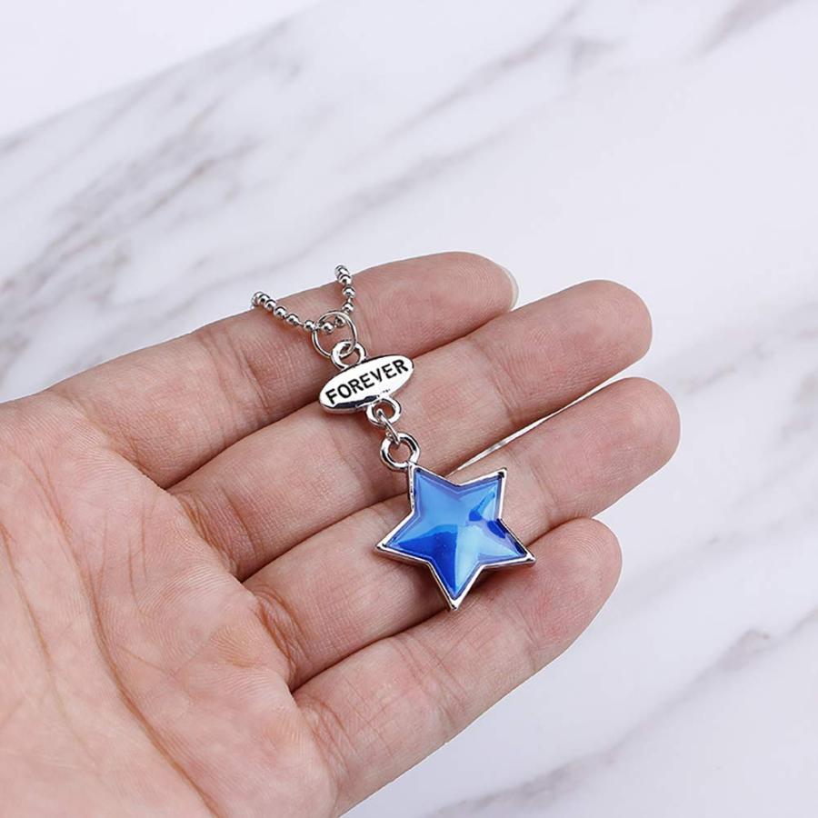 【並行輸入品】MileHouse Fashion Necklace for Women Girls,3Pcs/Set Star Moon Loの画像