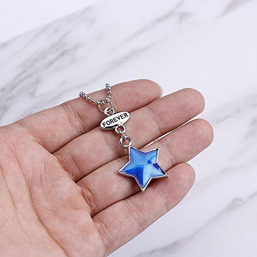 【並行輸入品】MileHouse Fashion Necklace for Women Girls,3Pcs/Set Star Moon Loの画像