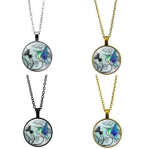 【並行輸入品】MileHouse Fashion Necklace for Women Girls，Vintage Hummingbird P_7