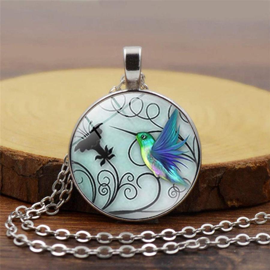 【並行輸入品】MileHouse Fashion Necklace for Women Girls，Vintage Hummingbird P_9