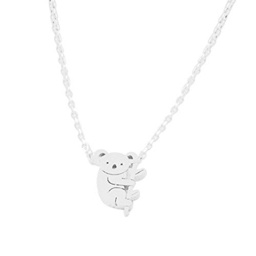 【並行輸入品】MileHouse Necklace for Women，Cute Cartoon Koala Bear Animal Pend_1