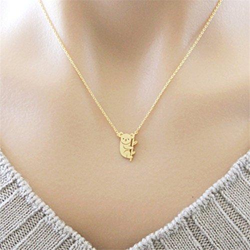 【並行輸入品】MileHouse Necklace for Women，Cute Cartoon Koala Bear Animal Pend_4