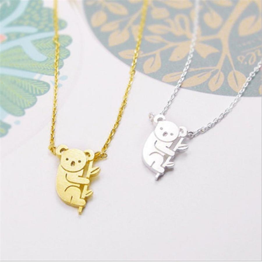 【並行輸入品】MileHouse Necklace for Women，Cute Cartoon Koala Bear Animal Pend_6