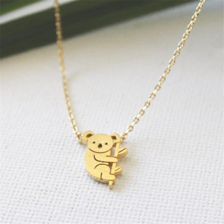 【並行輸入品】MileHouse Necklace for Women，Cute Cartoon Koala Bear Animal Pend_9