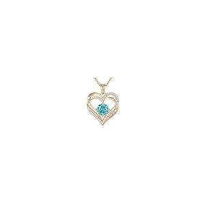 【並行輸入品】CDE Forever Love ハートペンダントネックレス レディース 925スターリングシルバー 誕生石ジルコニア付き 誕生日の画像