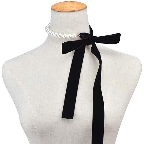 【並行輸入品】MileHouse Fashion Pendant Necklace for Women， Bowknot Velvet Rop_6