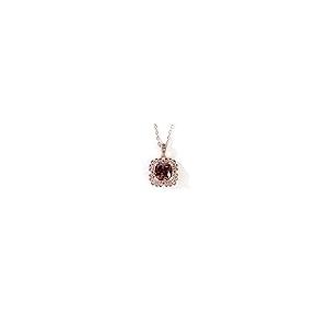 【並行輸入品】Jeulia Milgrain デザイン ヘイロー クッションカット スターリングシルバー ネックレス レディース ティーン ガー_2