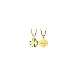 FaithHeart Engraved Stainless Steel Jerusalem Crusaders Cross Pe 並行輸入品｜best-style｜03