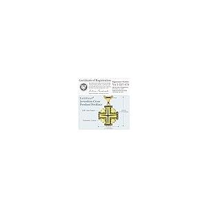 【並行輸入品】FaithHeart Engraved Stainless Steel Jerusalem Crusaders Cross Pe_5