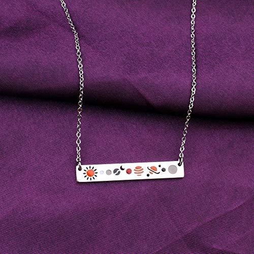 【並行輸入品】Solar System Astronomy Pendant Necklace Galaxy Planet Jewelry Un_7