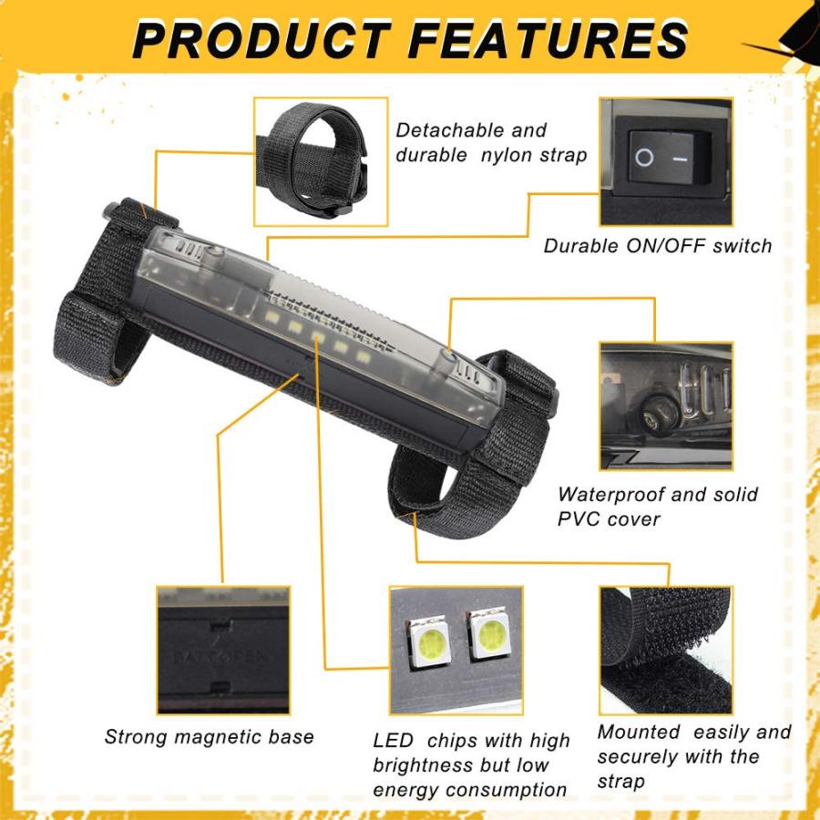 【並行輸入品】LEDカーテシワークライト OPL5 Universal Roll Bar Mount for LED Light UTV Intの画像