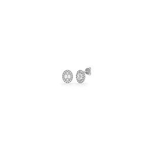 【並行輸入品】JEWELERYIUM Oval Moissanite Stud, 3.00 CT Oval Brilliant Cut Wedの画像