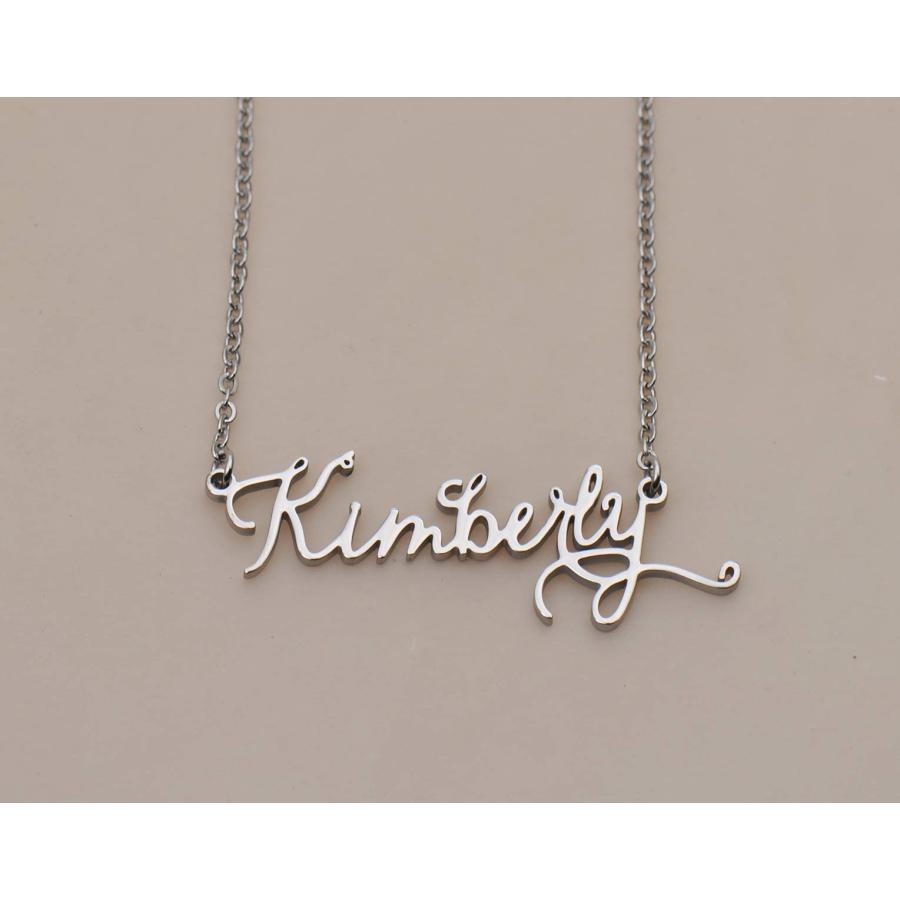 【並行輸入品】Dancing Wolf Personal Custom Name Necklace Jess Monogrammed Init_3