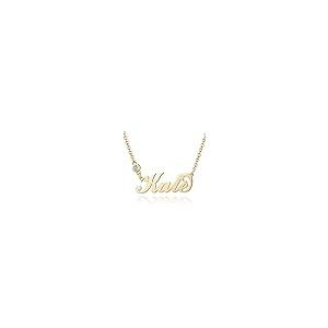 【並行輸入品】Aihpos Name Necklaces for Women Personalized Real Gold 10K 14K 1の画像