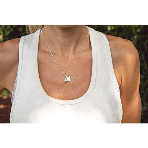 【並行輸入品】Chelsea Charles CC Sport Soccer Mom Double Charm Necklace Silv_4