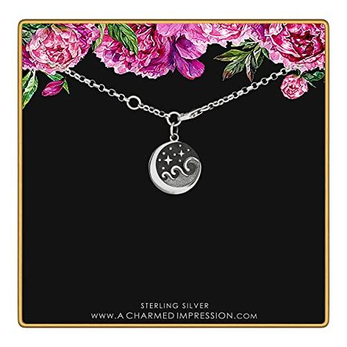 【並行輸入品】チャームドインプレッション スターリングシルバー 星 月 海 ブレスレット Sterling Silver Starry Nigh_1