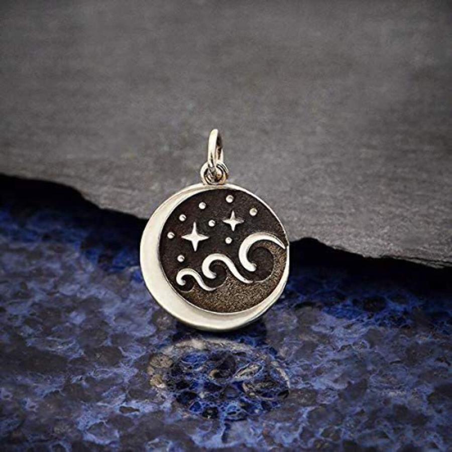 【並行輸入品】チャームドインプレッション スターリングシルバー 星 月 海 ブレスレット Sterling Silver Starry Nigh_3