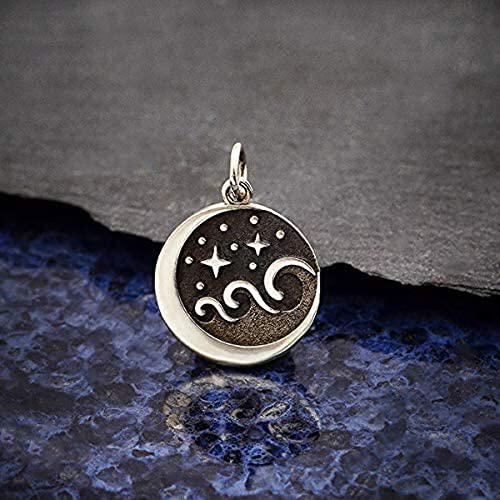 【並行輸入品】チャームドインプレッション スターリングシルバー 星 月 海 ブレスレット Sterling Silver Starry Nigh_4