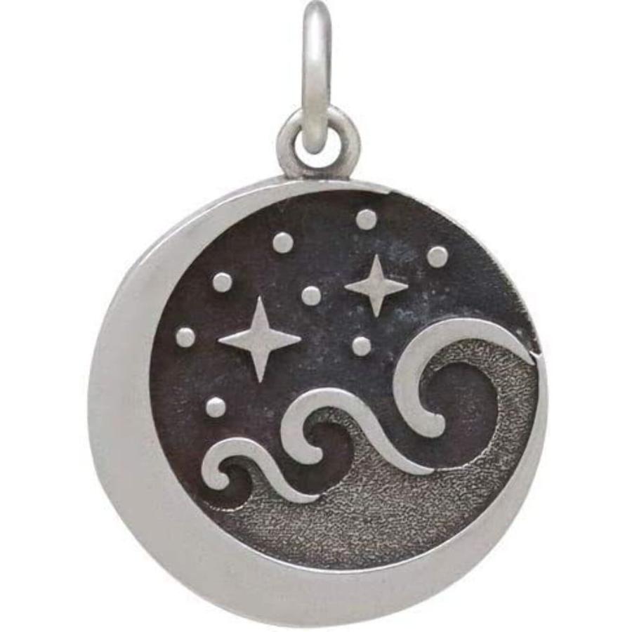 【並行輸入品】チャームドインプレッション スターリングシルバー 星 月 海 ブレスレット Sterling Silver Starry Nigh_6