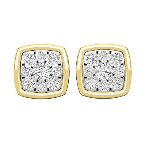 【並行輸入品】Dazzlingrock Collection 0.35カラット (ctw) ラウンドホワイトダイヤモンド メンズ フラワークラスの画像