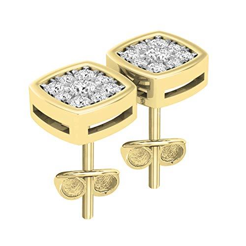 【並行輸入品】Dazzlingrock Collection 0.35カラット (ctw) ラウンドホワイトダイヤモンド メンズ フラワークラスの画像