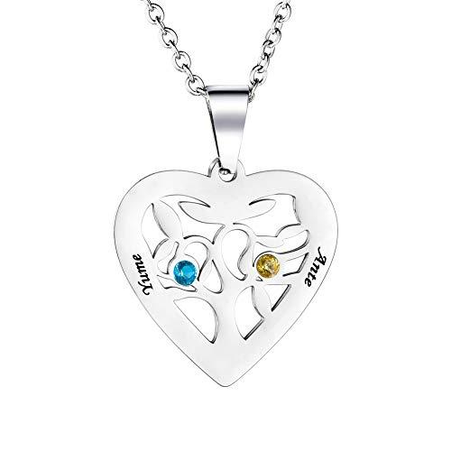【並行輸入品】Personalized Family Tree of Life Necklace Mothers Necklace with_1