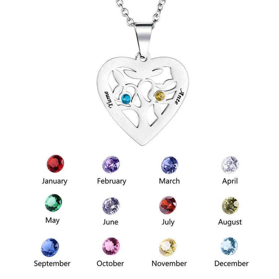 【並行輸入品】Personalized Family Tree of Life Necklace Mothers Necklace with_6