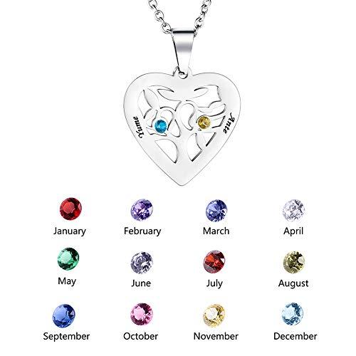 【並行輸入品】Personalized Family Tree of Life Necklace Mothers Necklace with_7