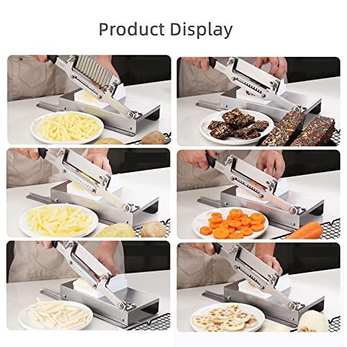 【並行輸入品】Waves Crinkle フライドポテトカッター 商用グレード ポテトシュレッダー チップスライサー 手動切断機 調節可能 果物_7