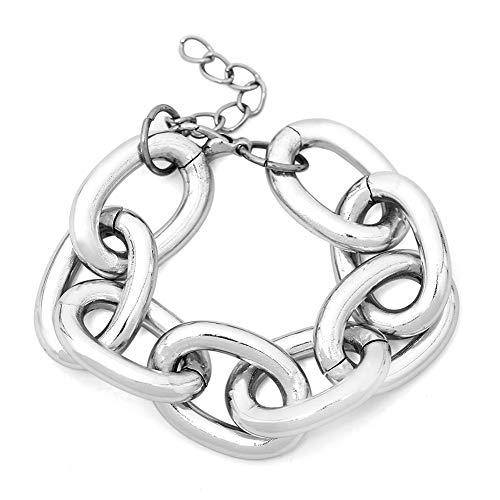 【並行輸入品】YESBAY Choker Necklaces for Women，Punk Women Big Linked Glossy C_1