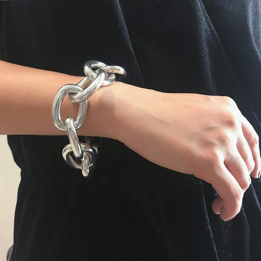 【並行輸入品】YESBAY Choker Necklaces for Women，Punk Women Big Linked Glossy C_3