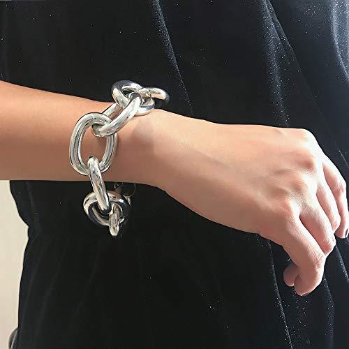 【並行輸入品】YESBAY Choker Necklaces for Women，Punk Women Big Linked Glossy C_4