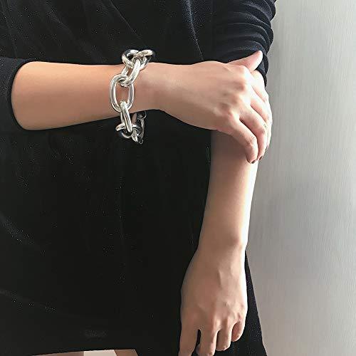 【並行輸入品】YESBAY Choker Necklaces for Women，Punk Women Big Linked Glossy C_7