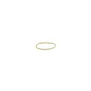 【並行輸入品】Nuragold 10k Yellow Gold 2.5mm Rope Chain Diamond Cut Bracelet oの画像