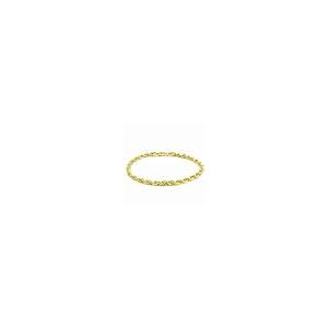 【並行輸入品】Nuragold 10k Yellow Gold 4mm Rope Chain Diamond Cut Bracelet orの画像