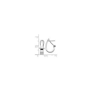 【並行輸入品】14k White Gold Hoop Earringsの画像