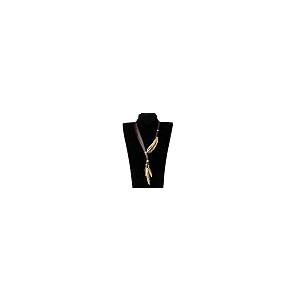 【並行輸入品】Necklaces for Women， Bohemian Rhinestone Feather Pendant Faux Le_2