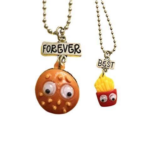 【並行輸入品】discountstore145 Pendant Necklace， 2Pcs/Set Cartoon Mini Biscuit_1
