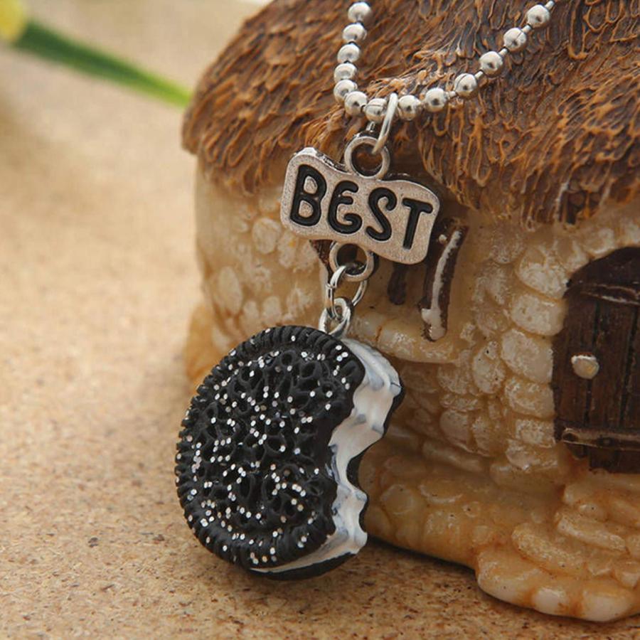 【並行輸入品】discountstore145 Pendant Necklace， 2Pcs/Set Cartoon Mini Biscuit_9