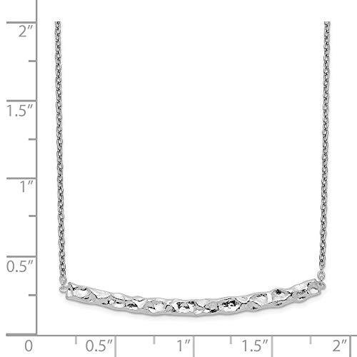 【並行輸入品】Sterling Silver Hammered Bar Adjustable Necklace 19in 42.75mm st_7