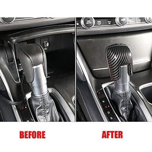 【並行輸入品】XITER ABS Carbon Fiber Car Interior Auto Gear Shift Knob Frame Cの画像