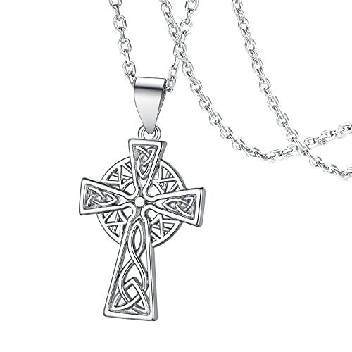 【並行輸入品】FaithHeart ケルトノット ペンダントネックレス スターリングシルバー アイリッシュジュエリー レディース メンズ ハート_1