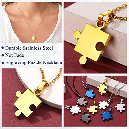 【並行輸入品】FaithHeart パズルマッチングネックレス パーソナライズ カスタム BFF ペンダントネックレスセット レディース メンズ_7