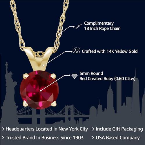 並行輸入品】[Gem Stone King] 0.6カラット シンセティック ルビー