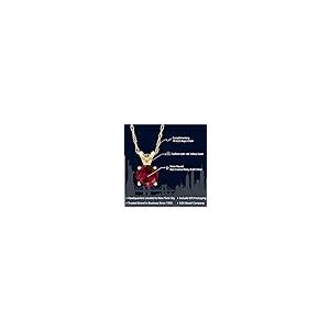 【並行輸入品】[Gem Stone King] 0.6カラット シンセティック ルビー ネックレス レディース 14金 イエローゴールド K14の画像